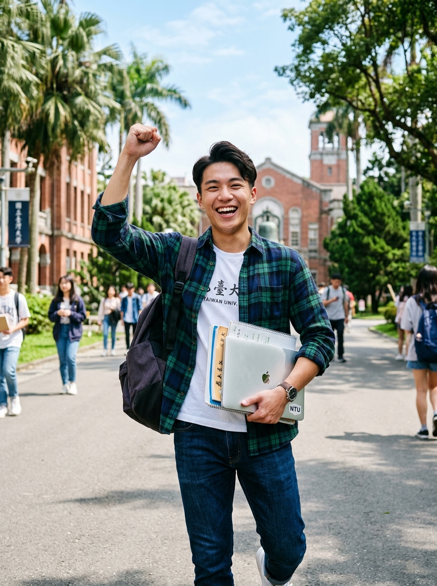 台灣學員在模擬交易賽中榮獲優異成績開心握拳
